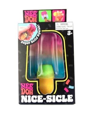 Nee Doh Nice-Sicle Popsicle - Multicolor Rainbow Authentic NeeDoh NEW Sealed